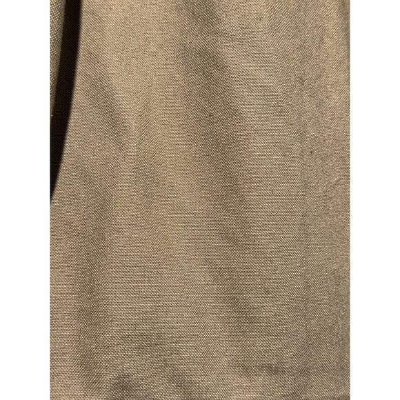 ST JOHNS BAY Men's XL Canvas Tan Flannel Lined Barn Chore Coat Leather Collar - Picture 11 of 15